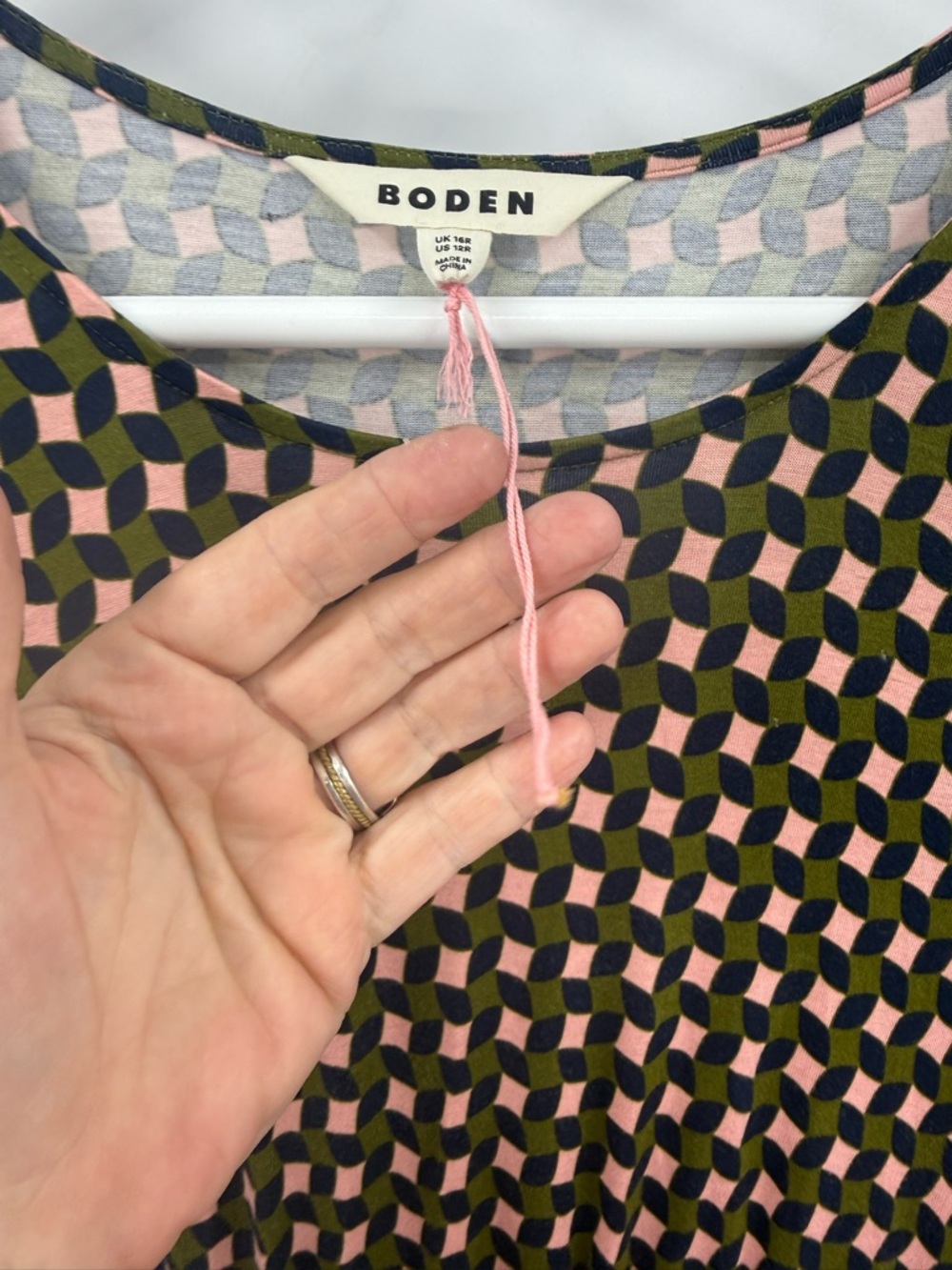 Boden Thea Long Sleeve Jersey Midi Dress 16 - Picture 7 of 9